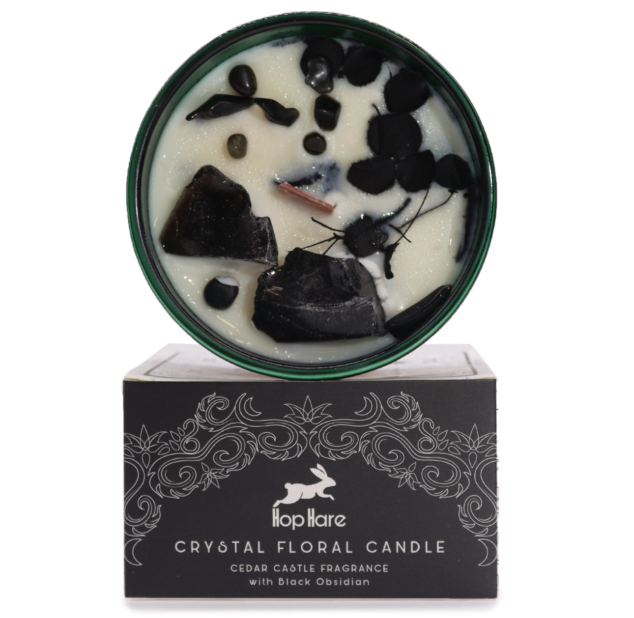 HHC-07
Hop Hare Crystal Magic Flower Candle - The King of Swords