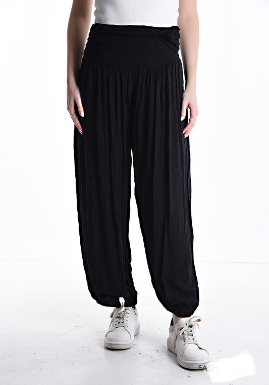 Pantalone oversize con elastico